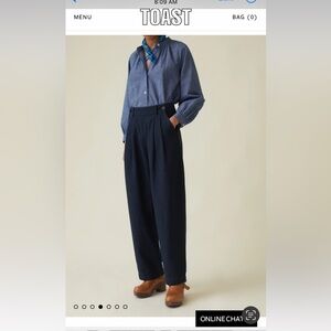 Toast UK Mariner Hemp Pants UK 16 US 12